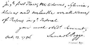 Dr Samuel Pegge de English School