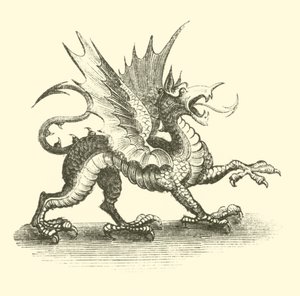 Dragón (grabado) de English School