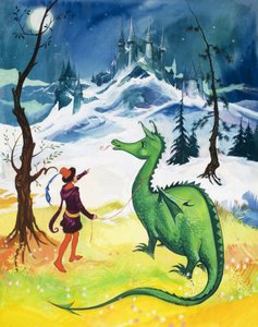 Dragón con correa
