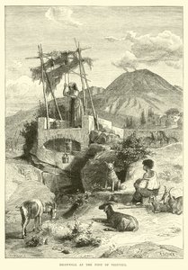 Pozo en la base del Vesubio