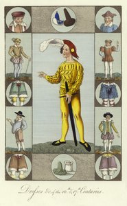 Vestidos de los siglos XVI y XVII de English School