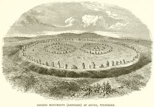 Monumentos druídicos (restaurados) en Abury, Wiltshire