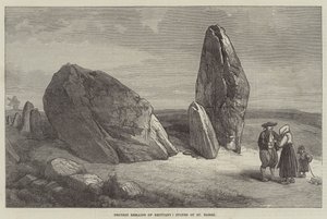 Restos druídicos de Bretaña, piedras de St Barbe de English School