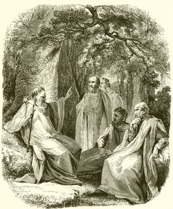 Druidas en el bosque sagrado de English School
