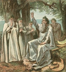 Druidas o sacerdotes británicos de English School