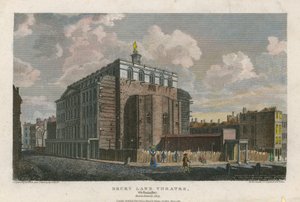 Teatro Drury Lane, Westminster, Londres; quemado en 1809 de English School