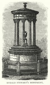 Monumento a Dugald Stewart (grabado) de English School