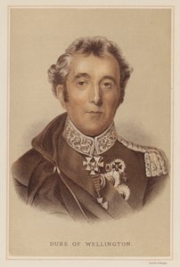 Duque de Wellington (litografia en color) de English School