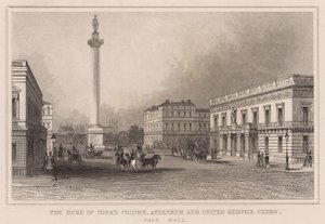 Columna del Duque de York, Ateneo y Clubes de Servicio Unido, Pall Mall de English School