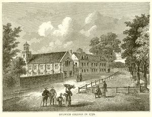Colegio de Dulwich en 1750