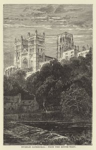 Catedral de Durham, desde el suroeste de English School