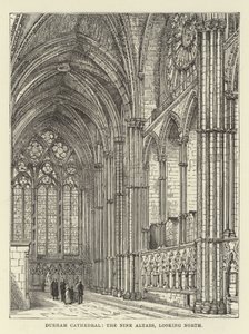Catedral de Durham, los Nueve Altares, mirando al norte de English School