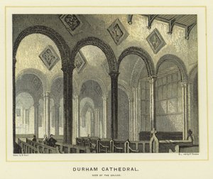 Catedral de Durham, vista de la Galilea de English School