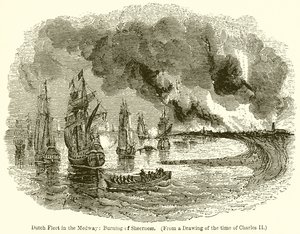 Flota holandesa en el Medway: Quema de Sheerness