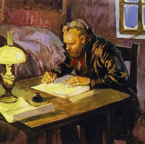 Dvořák escribía durante largas horas en sus miserables alojamientos de English School