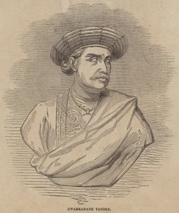 Dwarkanath Tagore (grabado) de English School