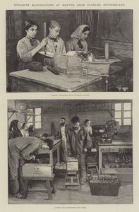 Fabricación de Dinamita en Isleten, cerca de Fluelen, Suiza de English School