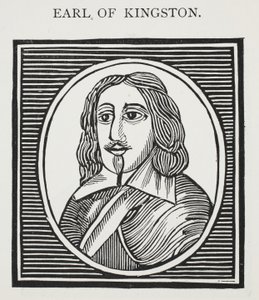 Conde de Kingston (1600-80), ilustración de Chap-books del siglo XVIII de John Ashton, pub. 1882