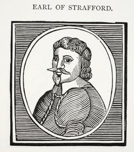 Conde de Strafford, ilustración de Chap-books del siglo XVIII de John Ashton, pub. 1882