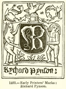 Marcas de Impresores Tempranos: Richard Pynson de English School