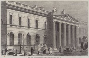Casa de la India Oriental, Leadenhall-Street (grabado) de English School