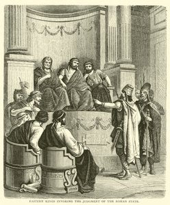 Reyes orientales invocando el juicio del Estado Romano