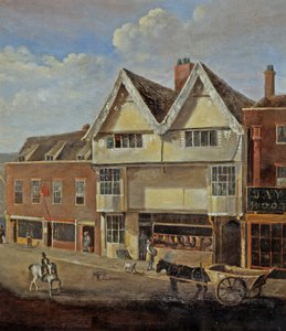 Calle Eastgate Gloucester, c.1830 de English School