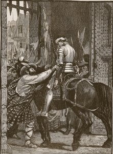 Edimburgo después de Flodden, ilustración de Cassells Illustrated History of England de English School