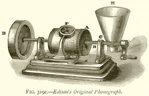 Fonógrafo original de Edison de English School