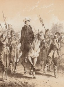 Edmund Campion, "De camino a Londres" (litografía) de English School