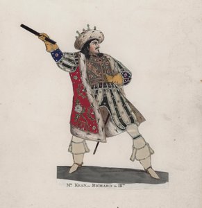 Edmund Kean como el Rey Ricardo III de English School