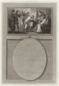 Eduardo II renunciando a su corona