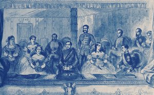 Eduardo VII y la Reina Alexandra de Inglaterra en la Ópera de Londres de English School