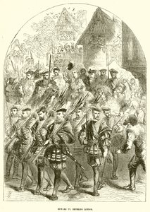 Eduardo VI entrando en Londres de English School
