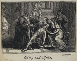 Edwy y Elgiva (grabado) de English School