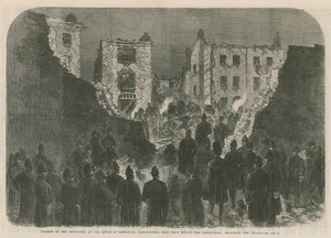 Efectos de la explosión en la Casa de Detención, Clerkenwell de English School