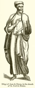Efigie de Jean de Dreux, en la iglesia de St. Ived de Braine de English School