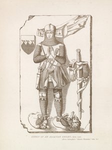 Efigie de un caballero alsaciano, c. 1320 de English School