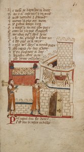 Egerton Ms 3028 f.061r El cuerpo del rey Juan fue llevado a la catedral de Worcester para su entierro, ilustración de 