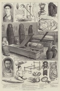 Antigüedades egipcias, griegas y romanas descubiertas por el Sr. Flinders Petrie de English School