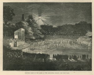 Luz eléctrica en los lagos del Alexandra Palace de English School
