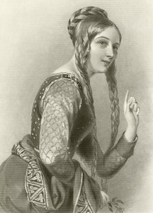 Leonor de Aquitania, reina del rey Enrique II de English School