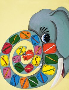 Tronco de elefante con números