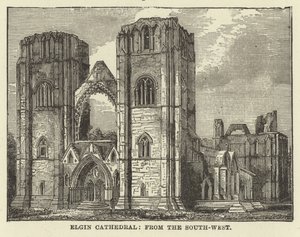 Catedral de Elgin, desde el suroeste