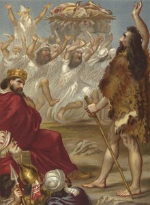 Elías y los sacerdotes de Baal en el Monte Carmelo de English School