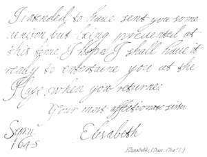 Elisabeth, (Hija de Carlos I) de English School