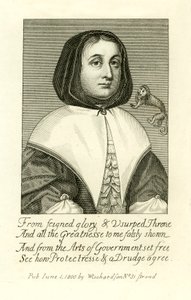 Elizabeth Cromwell, esposa de Oliver Cromwell, ilustración de A Biographical History of England por J. Granger de English School