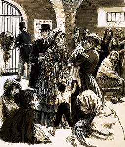 Elizabeth Fry se convirtió en una defensora de la reforma penitenciaria después de visitar la prisión de Newgate