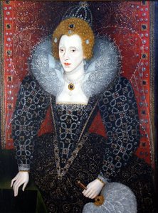 Isabel I (1533-1603), c.1590 (óleo sobre tabla) de English School