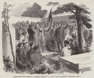 Elogio sobre la Tumba de un Refugiado Francés, Cementerio de St John